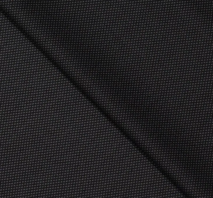 Geweven polyester ananas effen zwart